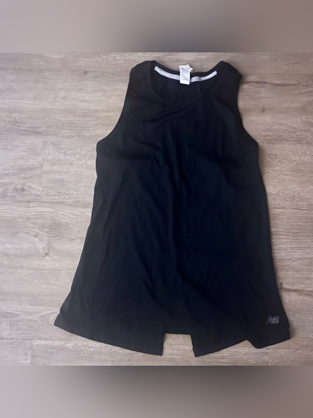 New Balance Black Split Back Performance Tank Top M